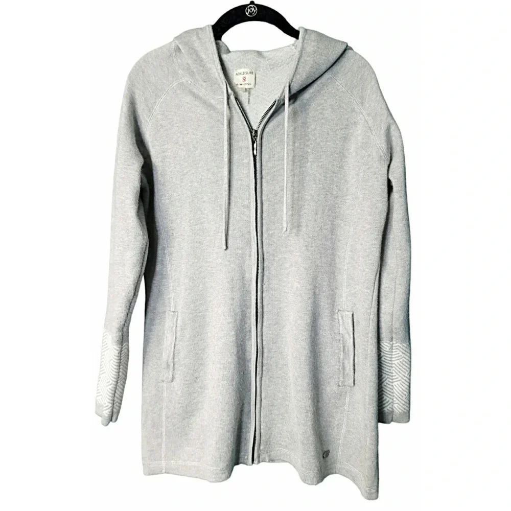 Athleisure by Sioni Hooded Zip Sweater Coat Size Medium